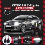 Citroen C-elysee 2010-2023 Uzun Far Uyumlu Şimşek Etkili Led Xenon Light Series H1