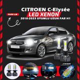 Citroen C-elysee 2010-2023 Uzun Far Uyumlu Şimşek Etkili Led Xenon Pro Series H1