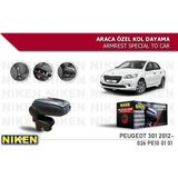 Citroen C-elysee 2012-2020 Kol Dayama Kolçak Geçmeli Abs Siyah