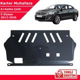 Citroen C-Elysee 2012-2026 Çelik Karter Muhafaza Çelik Koruma Sacı A+ Kalite Yerli Üretim