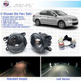 Citroen C-Elysee Beyaz Led Xenon Sis Farı Seti