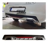 Citroen C-elysee Difüzör Arka Tampon Eki 2 Egzoz Çıkışlı Gri Reflektörlü