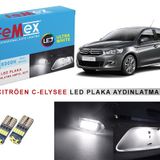 Citroen C-Elysee Plaka Aydınlatma Ampul Seti FEMEX Parlak Beyaz