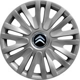 Citroen C1 14 Inç Jant Kapağı Amblemli Gri 4'lü Set 123