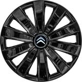 Citroen C2 16 Inç Jant Kapağı Amblemli Piano Black 4 Adet 1 Takım 213