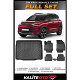 Citroen C3 Aircross Alt Kademe Bagaj Havuzu+4.5d Havuzlu Paspas Seti 2025 Model - Siyah