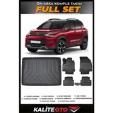 Citroen C3 Aircross Üst Kademe Bagaj Havuzu+4.5d Havuzlu Paspas Seti 2019 Model - Siyah