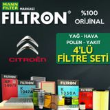 Citroen C4 1.4 Mann Filtron Filtre Bakım Seti 2005-2013