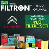 Citroen C4 1.6 E-hdi Mann Filtron Filtre Bakım Seti 2011-2015