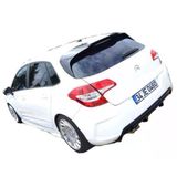Citroen C4 (2011 İcin - 2016) Arka Tampon Eki - Difuzor (Plastik)