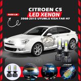 Citroen C4 2012-2017 Uzun Far Uyumlu Şimşek Etkili Led Xenon Pro Series H7