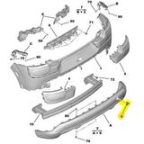 Citroen C4 Arka Tampon Çeki Kapak (2014-2017) 1.2 Vtı, 1.6 Hdı 9801688280