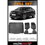 Citroen C4 Bagaj Havuzu+4.5d Havuzlu Paspas Seti 2020 Model - Siyah