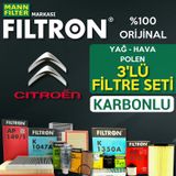 Citroen C4 Cactus 1.6 E-hdi Filtron Filtre Bakım Seti (2014-2017)