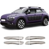 Citroen C4 Cactus Uyumlu 2016 ve Üzeri Krom Kapı Kolu 4 Kapı Paslanmaz Çelik