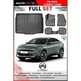 Citroen C4 Elektrikli 2023 Model 4d Alt Bagaj ve Pro Serisi Havuzlu Paspas Takımı - Siyah