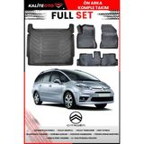 Citroen C4 Grand Picasso 7 Koltuklu 2007 Model 4d Bagaj ve Pro Serisi Havuzlu Paspas Takımı - Siyah