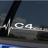 Citroen C4 Napız Kalp Kelebek Cam için Sticker Yapıştırma