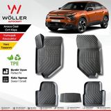 Citroen C4 Paspas 2021 2026 Arası Uyumlu 3D Havuzlu Wöller Paspas - Siyah