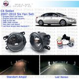 Citroen C4 Sedan 2007-2010 Beyaz Led Xenon Sis Farı Seti