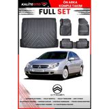 Citroen C5 2002 Model 4d Bagaj ve Pro Serisi Havuzlu Paspas Takımı - Siyah