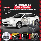 Citroen C5 2008-2015 Uzun Far Uyumlu Şimşek Etkili LED Xenon Premium Series H1 - Beyaz