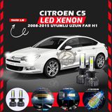 Citroen C5 2008-2015 Uzun Far Uyumlu Şimşek Etkili Led Xenon Pro Series H1