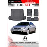 Citroen C5 2012 Model 4d Bagaj ve Pro Serisi Havuzlu Paspas Takımı - Siyah