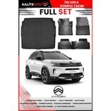 Citroen C5 Aircross 2017 Model 4d Alt Bagaj ve Pro Serisi Havuzlu Paspas Takımı - Siyah