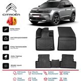Citroen C5 Aircross 2019 ve Sonrası 4.5d Premium Havuzlu Siyah Paspas Takımı Kokusuz