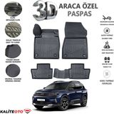 Citroen C5 Aircross 2020 Model Tam Uyumlu Kokusuz 3D Havuzlu Paspas - Siyah