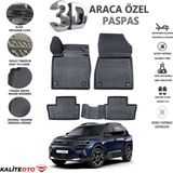 Citroen C5 Aircross 2021 Model Tam Uyumlu Kokusuz 3D Havuzlu Paspas - Siyah