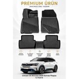 Citroen C5 Aircross 2025 Sonrası 1.2 Hybrid Uyumlu 3D Havuzlu Tpe Kauçuk Oto Paspas Araca Özel Klipsli Kaymaz