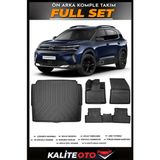Citroen C5 Aircross Alt Bagaj Havuzu+4.5d Havuzlu Paspas Seti 2025 Model - Siyah