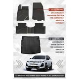 Citroen C5 Aircross Mild Hybrid 2025+ Uyumlu 4.5d Sahler Premium Havuzlu Paspas ve Liner Marka Alt Bagaj Havuzu - Siyah