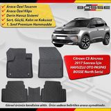 Citroen C5 Aircross Paspas Araca Özel 2017 Sonrası Derin Havuzlu Bosse North Serisi - Siyah