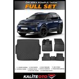 Citroen C5 Aircross Üst Bagaj Havuzu+4.5d Havuzlu Paspas Seti 2017 Model - Siyah