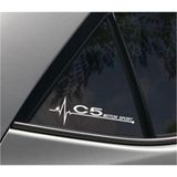 Citroen C5 Yan Cam Sticker Oto Kapı Çıkartma 20cmx7cm