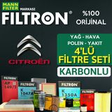 Citroen Ds4 1.6 Dizel Mann Filtron Filtre Bakım Seti 2014-sonrası