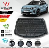 Citroen E C3 Bagaj Havuzu Elektrikli 2024 Sonrası Uyumlu 3D Ultraflex Esnek - Siyah