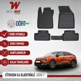 Citroen E C4 Paspas Elektrikli 2021 Sonrası Uyumlu 3D Havuzlu Paspas Seti - Siyah