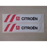 Citroen Sticker 2li Takım 11,5x2,5cm Ayna Sticker Citroen Yazısı, Arması, Etiketi, Çıkartması