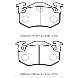 Citroen Xsara Picasso 2001/2008 229x230x71x66 Arka Fren
