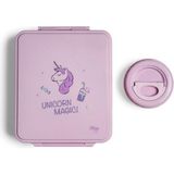 Citron Grand Beslenme Kutusu Seti - 4 Bölmeli ve Çelik Kavanozlu - Stormy Unicorn - Renkli