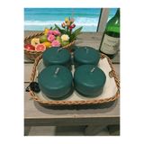 Citronella ve Lavanta 6 Adet Sineksavar Suda Yüzen Mum, Gri
