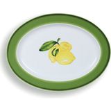 Citrus Collection Oval Porselen Sunum Tabağı 28 cm - Sarı - Standart