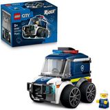 City Araçlar - Polis Kamyonu 60481 – 5 Yaş Ve Üzeri Erkek Ve Kız Çocuklar İçin Polis Memuru Minifigürü İçeren Yaratıcı Oyuncak Araba Ya