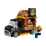 City Hamburger Kamyonu 60404-5 Yaş ve Üstü Kız ve Erkek Çocuklar Için Satıcı Mini Figürü ve Aksesuarlar Içeren Araç Yapım ve Mutfak Oyun Seti, Çocuklar Için Yaratıcı Hediye Fikri (194 Parça) - 0 - Siyah