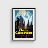 City Lights (1931) Film Posteri Tablo Çerçeveli Poster Duvar Dekorasyonu - 50 x 70 - Siyah Çerçeveli