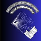 City view from different angles Relaxing coloring book for adults!: Black and white illustrations for relaxation and inspiration for adults